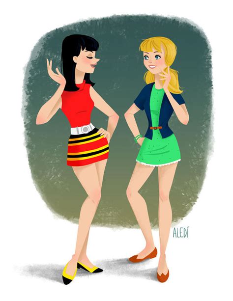 Betty And Veronica By Aledi On Deviantart