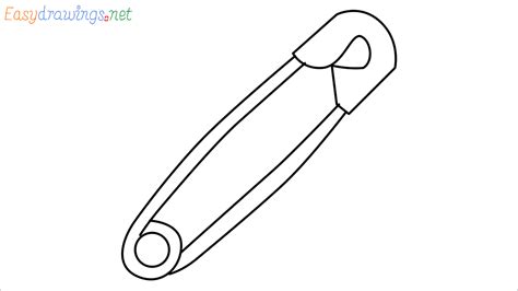 How To Draw Safety Pin Step By Step 7 Easy Phase Emoji