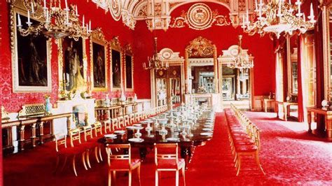 For the first time ever, there is an almost complete floorplan of buckingham palace available to the public. Buckingham Palace State Dining Room - State Rooms Tour ...