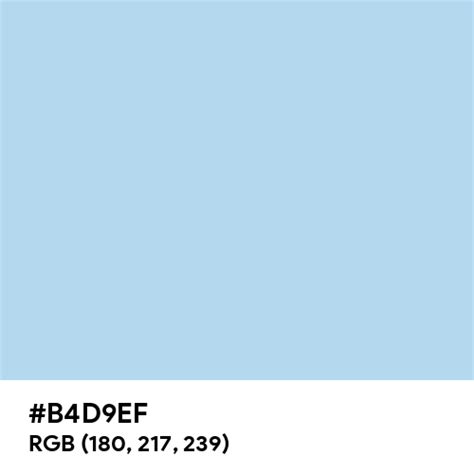 Pastel Sky Blue Color Hex Code Is B4d9ef