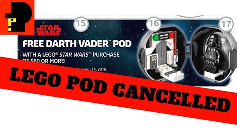 Cancelled Lego Star Wars Darth Vader Pod 5005376 Youtube