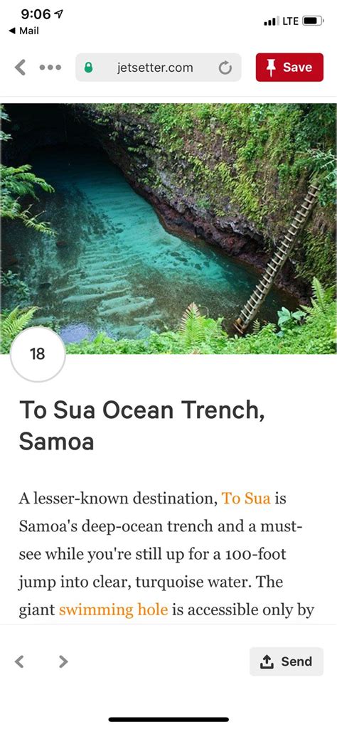 Pin By Matt On Travel Ocean Trench Swimming Holes Turquoise Water