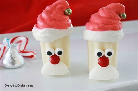 Looking for 2020 christmas desserts for the festive season? No-Bake Mini Santa Desserts Recipe