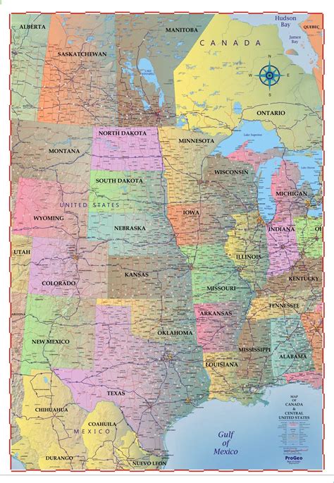 Exploring The Central United States Map A Comprehensive Guide Map Of