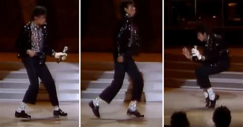 Michael Jackson Does The Moonwalk Dance For The First Time On Camera