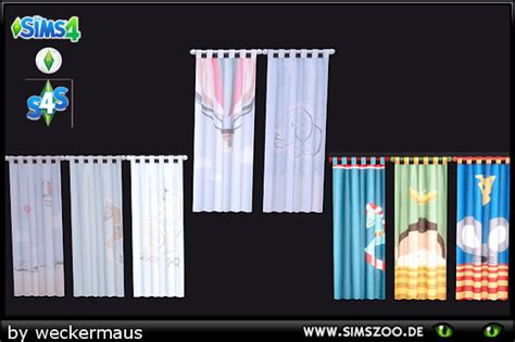Sims 4 Ccs The Best Curtain Recolours By Weckermaus