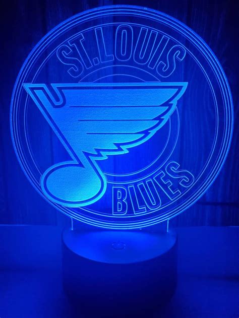 St Louis Blues 3d Lamp Etsy