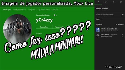 Como Colocar Gamerpic Personalizada No Xbox One 2017 By Cr4zzy Youtube