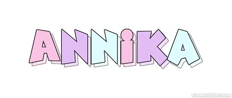annika logo free name design tool from flaming text