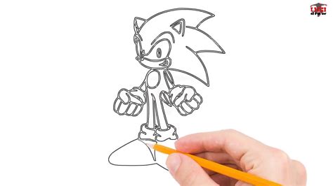 Easy Sonic The Hedgehog Drawing Tutorial How To Draw Shadow The