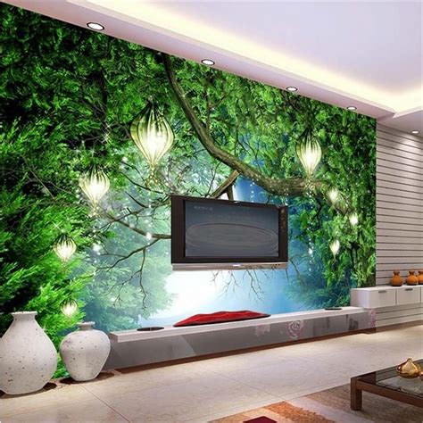 Beibehang 3d Wall Murals Wallpaper Hd Dream Forest