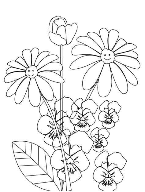Dibujos Para Imprimir Y Colorear Flores Para Colorear
