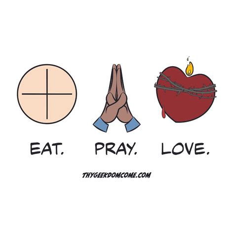 Catholic Sticker Eat Pray Love Catholic Kids Co