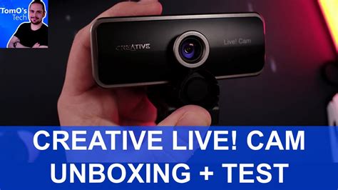Creative Live 1080p Sync Cam Unboxing And Test Webcamreview Youtube