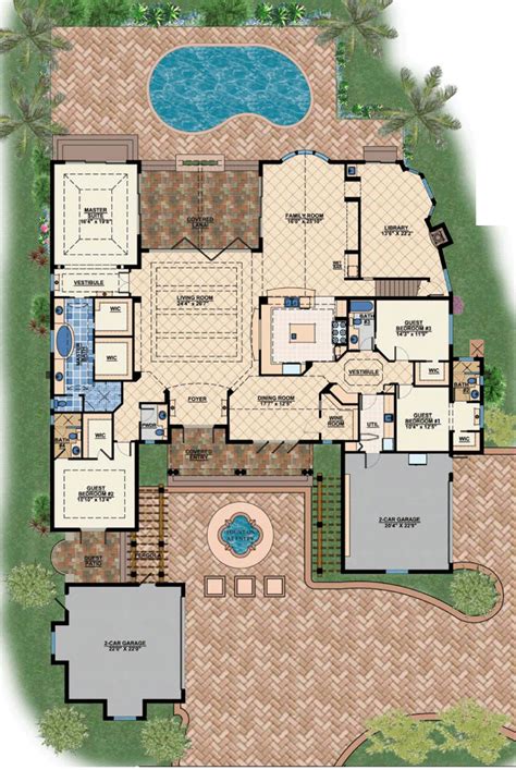 15 Spanish Home Floor Plan