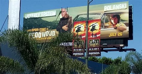 once upon a time in pedowood conservative street artist alters tarantino billboards cbs los