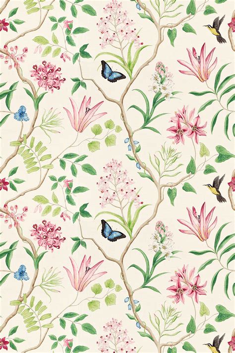 Sanderson Voyage Of Discovery Wallpaper Clementine 1200x1800