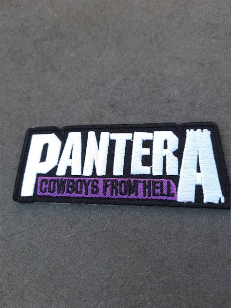 Pantera Pantera Patch Pantera Cowboys From Hell Cowboys Etsy