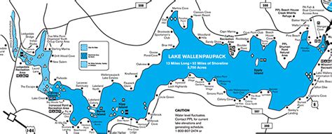 Printable Map Of Lake Wallenpaupack