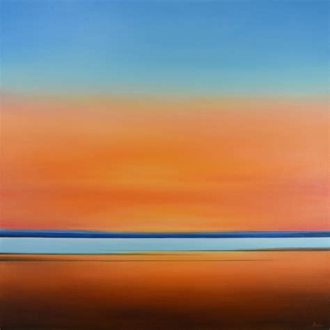 Twilight Sky Abstract Landscape 50 X 50 — Suzanne Vaughan Art