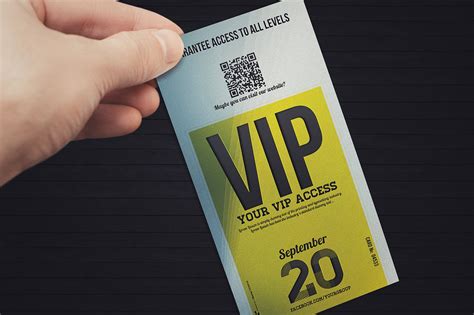 Elegant Event Vip Pass Card Card Templates ~ Creative Market