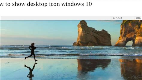 How To Show Desktop Icon Windows 10 Youtube