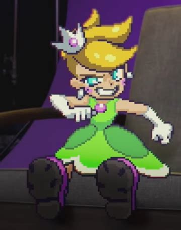 I think of her as princess peach's tomboyish little sister. Princess Charm by NE-O-N on Newgrounds
