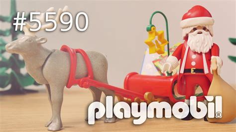 Playmobil 5590 Santas Sleigh With Reindeer Set 플레이모빌 순록썰매와 산타클로스 세트