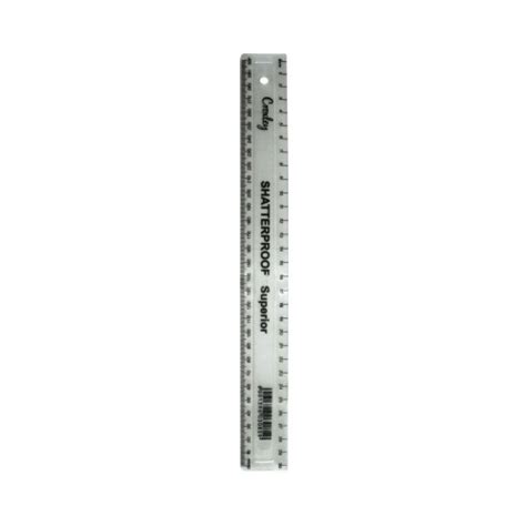 Croxley Shatterproof Ruler 30cm Clear Speciality