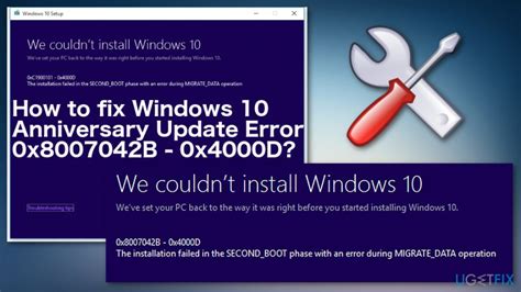 How To Fix Windows 10 Anniversary Update Error 0x8007042b 0x4000d