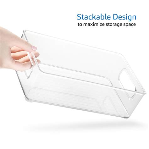 Buy Storagebud 2 Pack Clear Plastic Home And Office Storage Organizer Bin