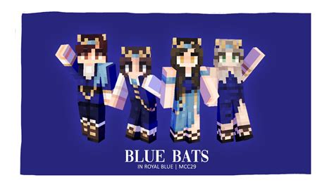 The Blue Bats In Royal Blue 👑 Team Skins Rminecraftchampionship