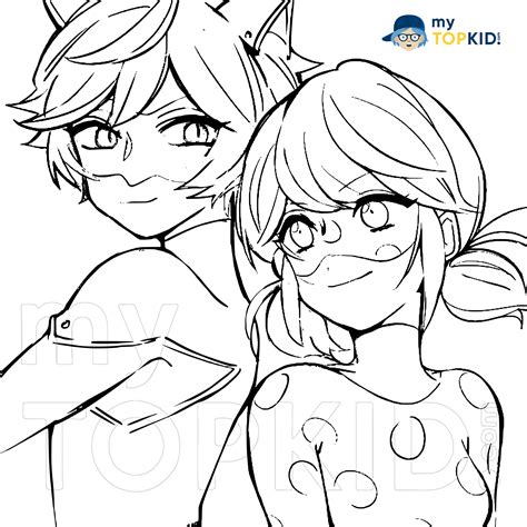 Coloriage Miraculous Imprimer Ladybug Et Chat Noir