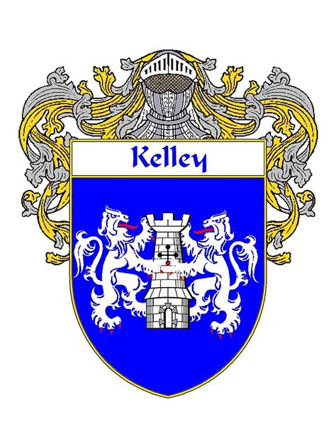 The kelly family crest from family crest uk your leading heraldic expert. "Kelley Coat of Arms/Family Crest" by William Martin ...