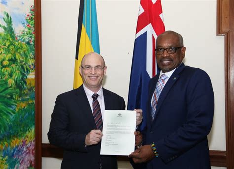 Australian High Commissioner Designate Pays Courtesy Call On Prime Minister Minnis And Foreign