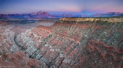 The View Towards Zion After Sunset Near Zion National Park Flickr