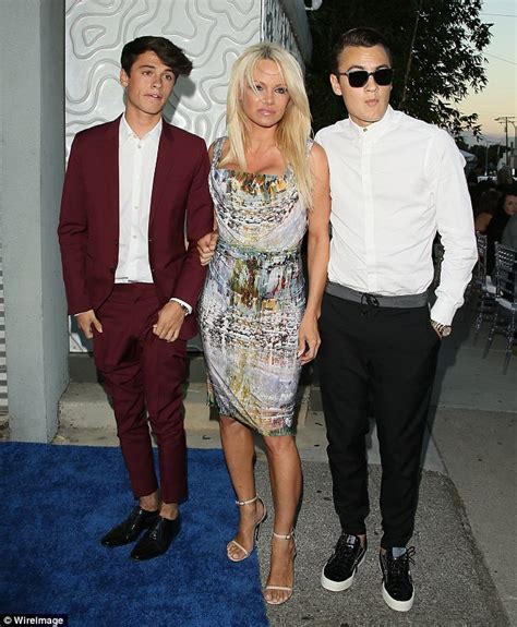 pamela anderson s son dylan jagger lee shirtless for saint laurent campaign daily mail online