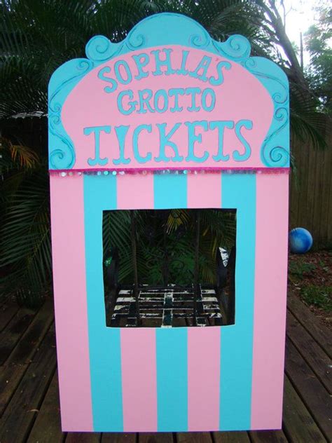 carnival ticket booth carnival or circus themed event decoration and party prop customizabl