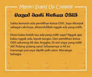 Materi Stand Up Comedy Tentang Sekolah SMP - YEDEPE.COM