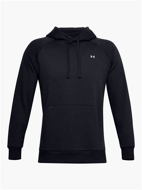 Under Armour Rival Fleece Training Hoodie Black At John Lewis And Partners