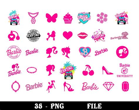 Barbie Svgs And Pngs Bundle Doll Svgs And Pngs Logo Etsy Australia