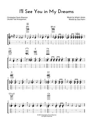 I Ll See You In My Dreams Sheet Music Arrangements Available