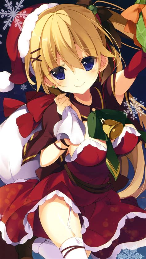The best quality and size only with us! Christmas 2016 anime.HTC One wallpaper 1080×1920 - Kawaii ...