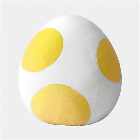 Cushion Yoshi Egg Yellow Ver Super Mario Meccha Japan