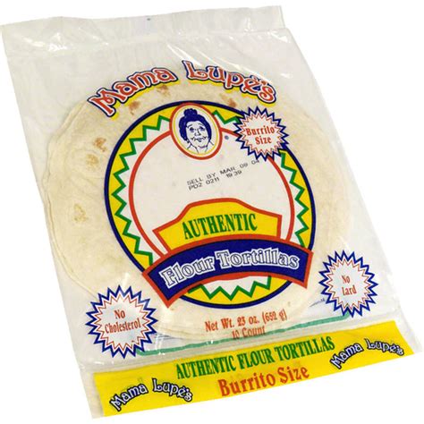 Mama Lupes Flour Tortillas Authentic Burrito Size Tortillas Pitas