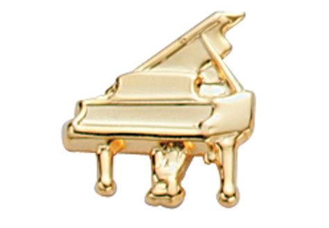 Gold Piano Tack Pin Music In Motion