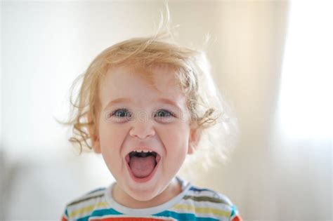 Child Laughing Stock Photo Image Of Happiness Cheerful 64445078