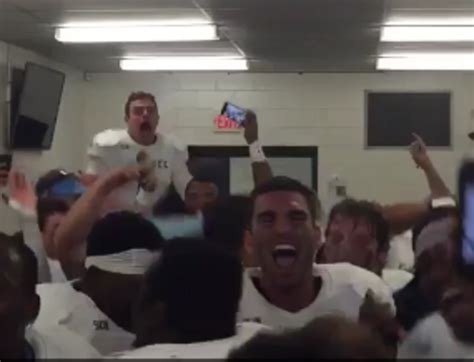 Video The Citadel Goes Crazy In Locker Room After Beating South
