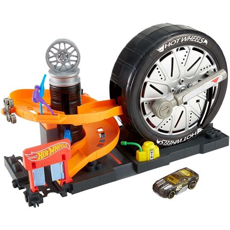 Hot wheels twin sheet 3 piece set. Hot Wheels City Super Spin Tire Shop Play Set - Walmart ...