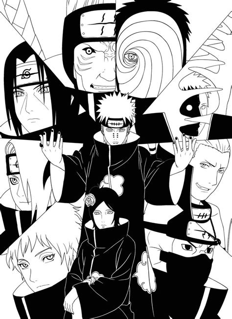 Akatsuki Naruto Drawings Naruto Sketch Naruto Uzumaki Art